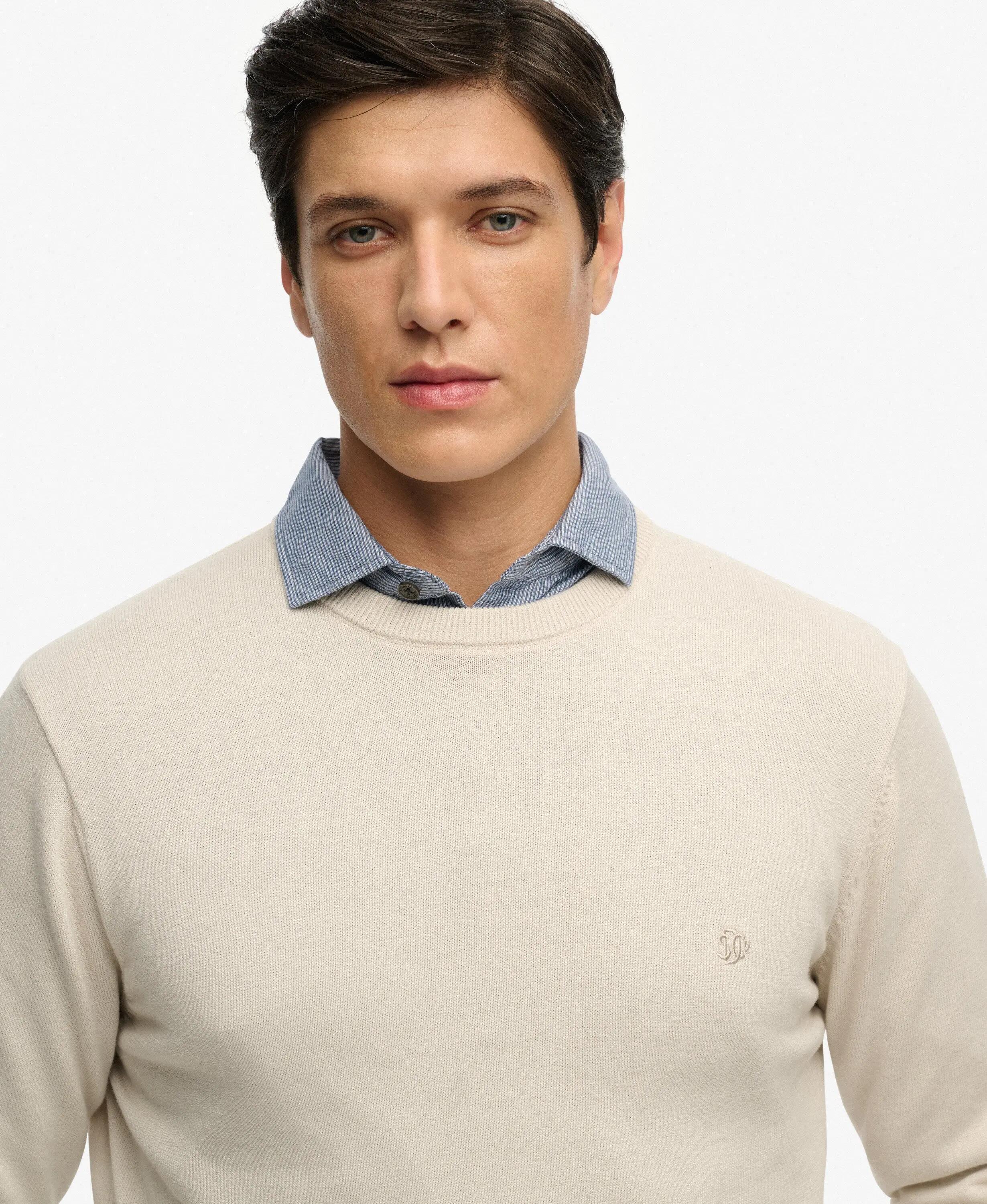superdry Pull Essentials en coton biologique – SAILCLOTH WHITE 4/7