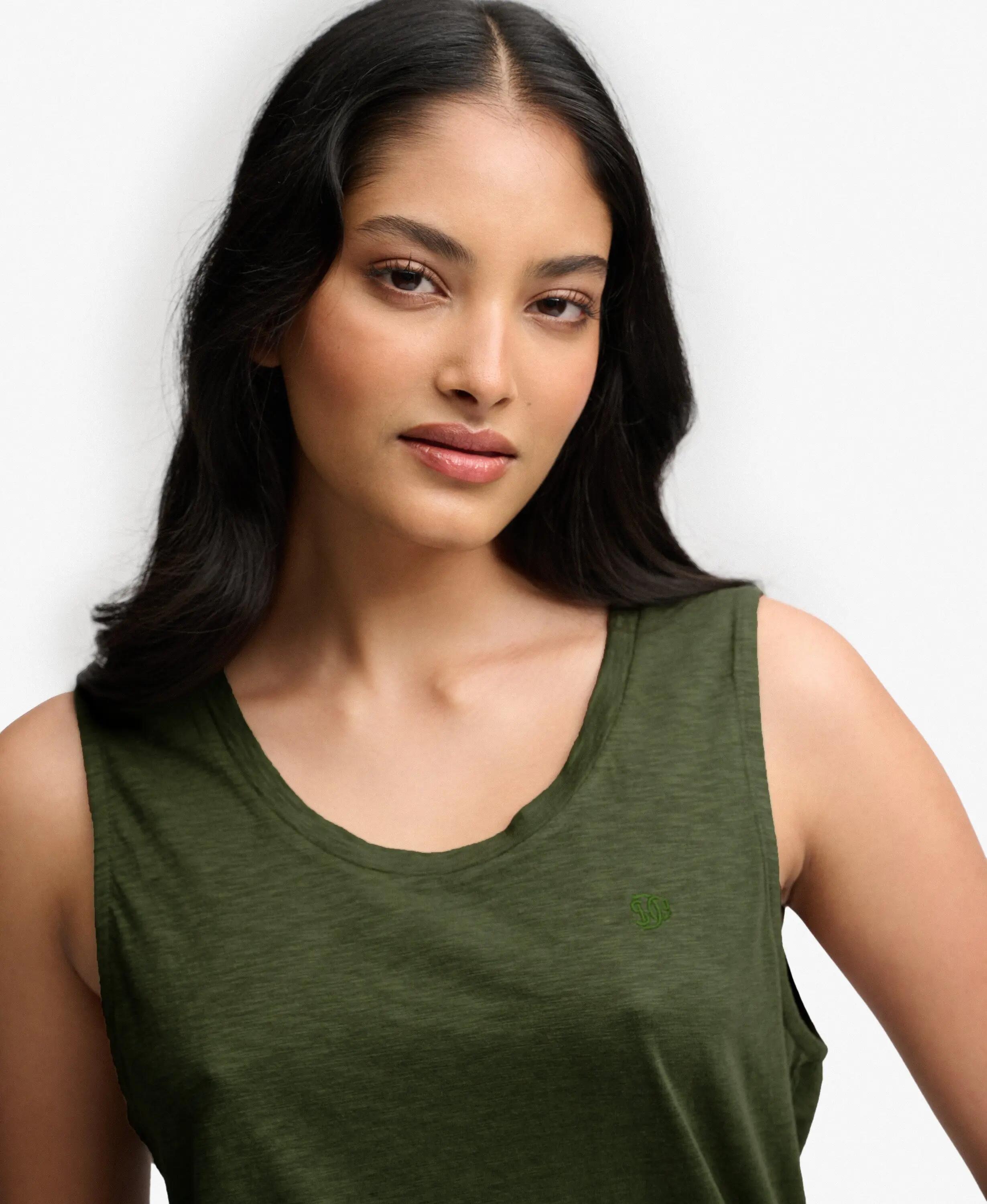 superdry Top sem mangas Decote redondo Corte relaxed – Four Leaf Clover 4/6
