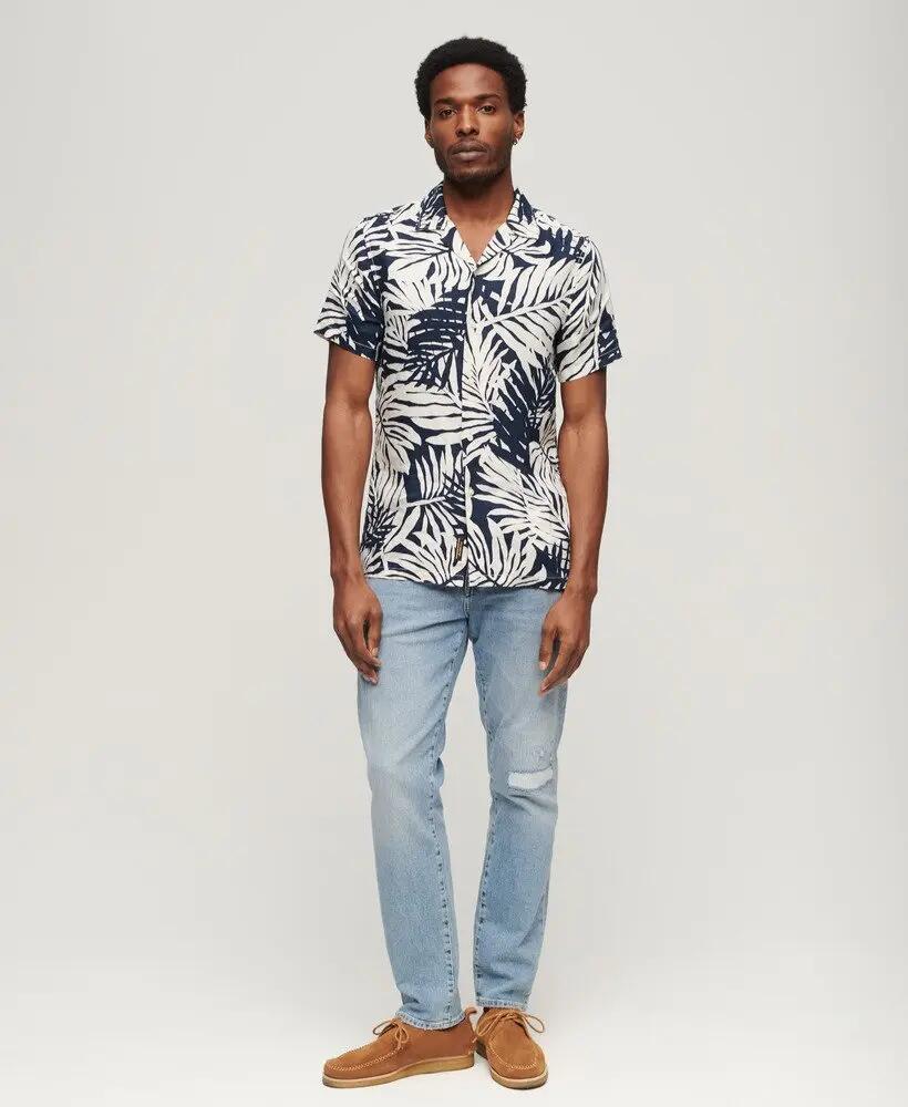 superdry Camicia Lino Stampa Collo Aperto – PHILIP MONO PRINT 5/7
