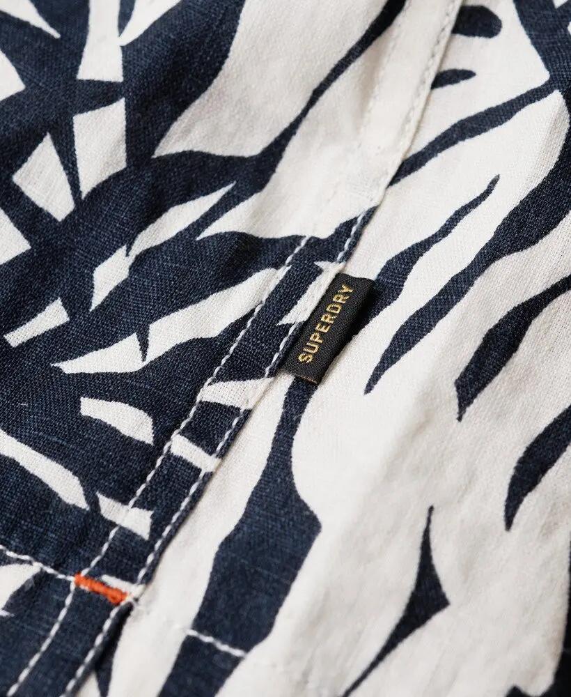 superdry Camicia Lino Stampa Collo Aperto – PHILIP MONO PRINT 3/7