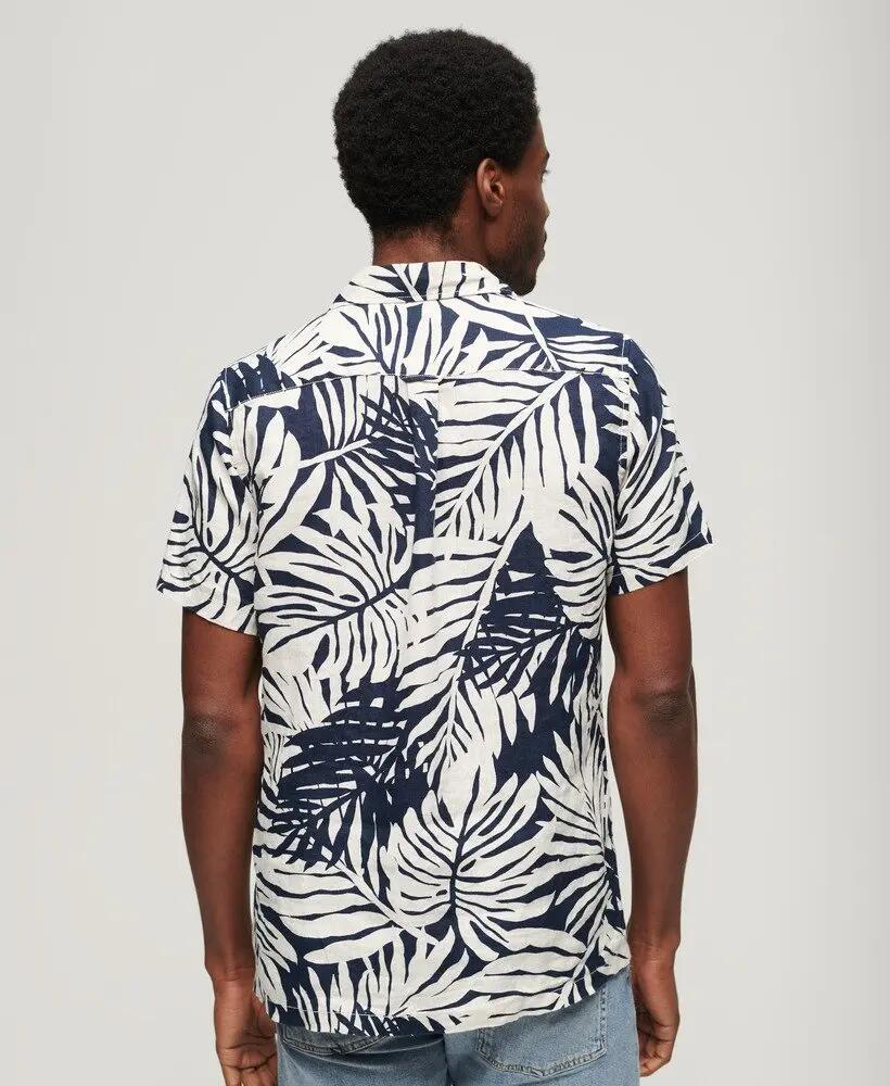 superdry Camicia Lino Stampa Collo Aperto – PHILIP MONO PRINT 2/7