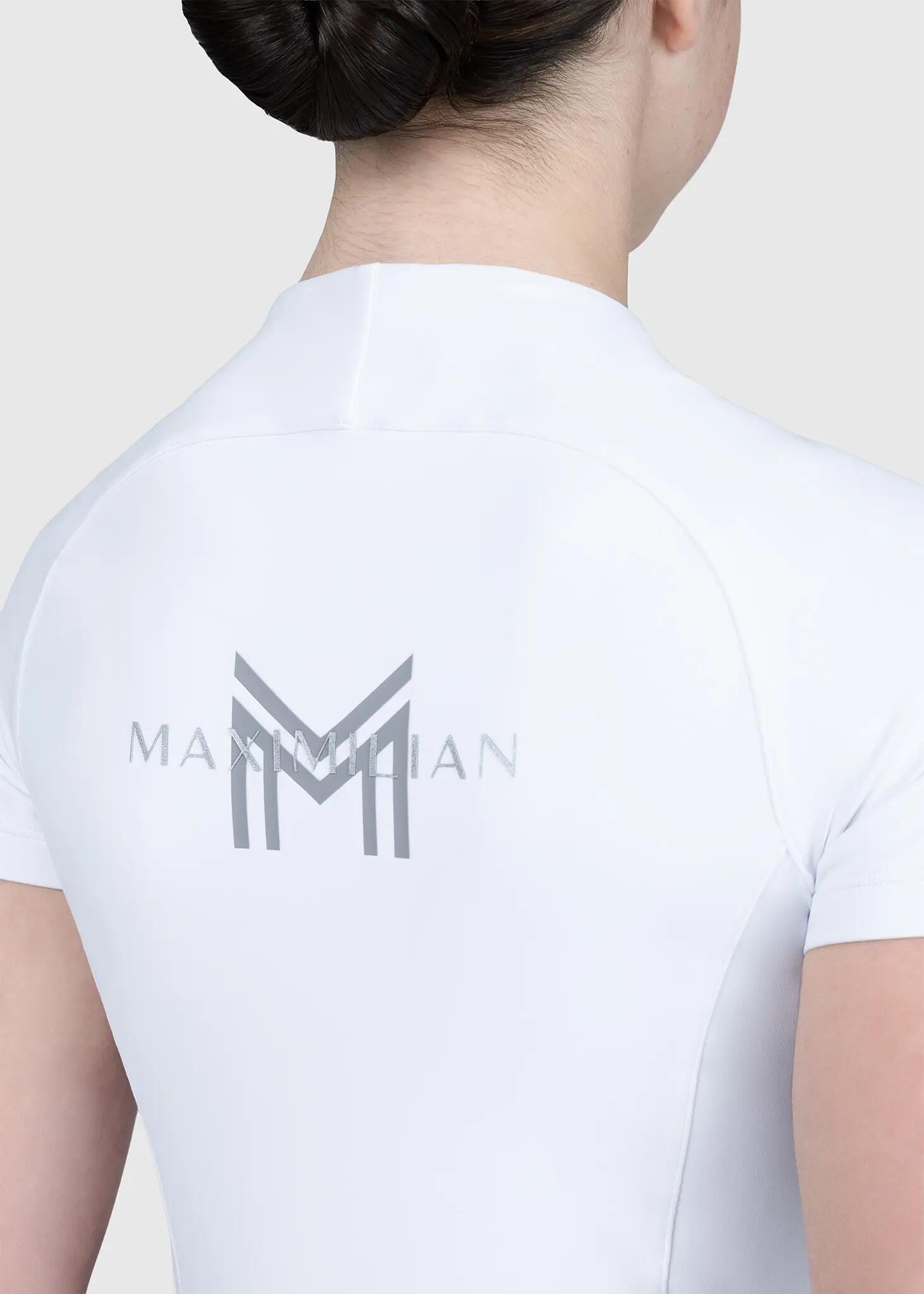 Camiseta Base Manga Corta Niños Equitación Maximilian Nora Blanco 5/7