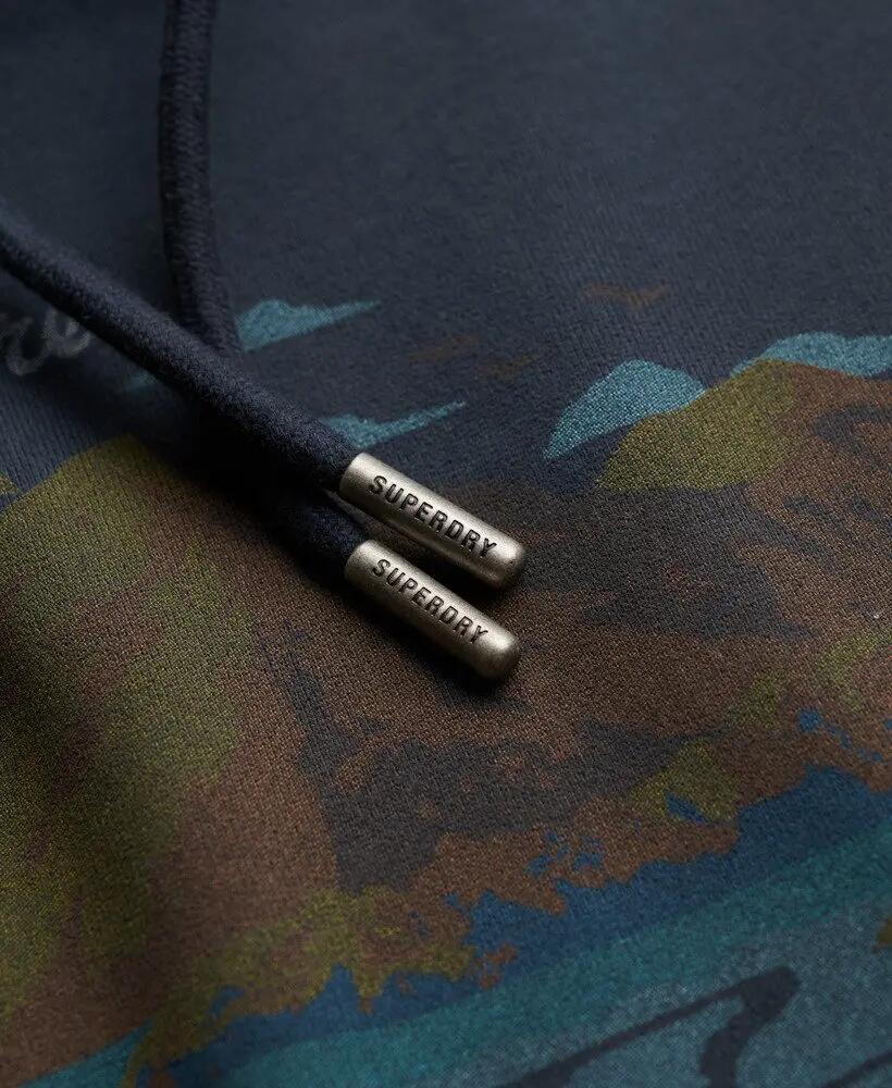 superdry Hoodie Outdoors Mountain corte Relaxed – ECLIPSE NAVY 6/7