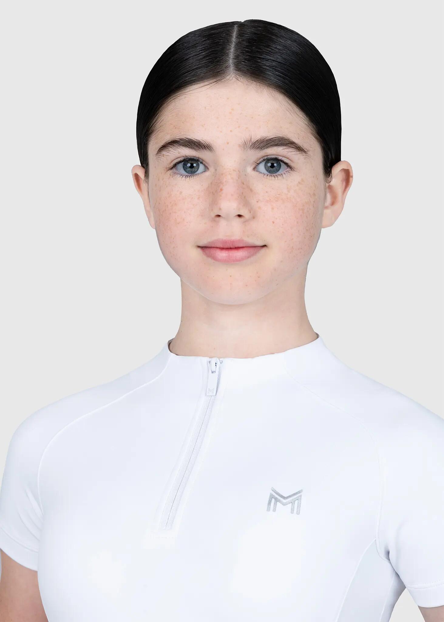 Camiseta Base Manga Corta Niños Equitación Maximilian Nora Blanco 4/7