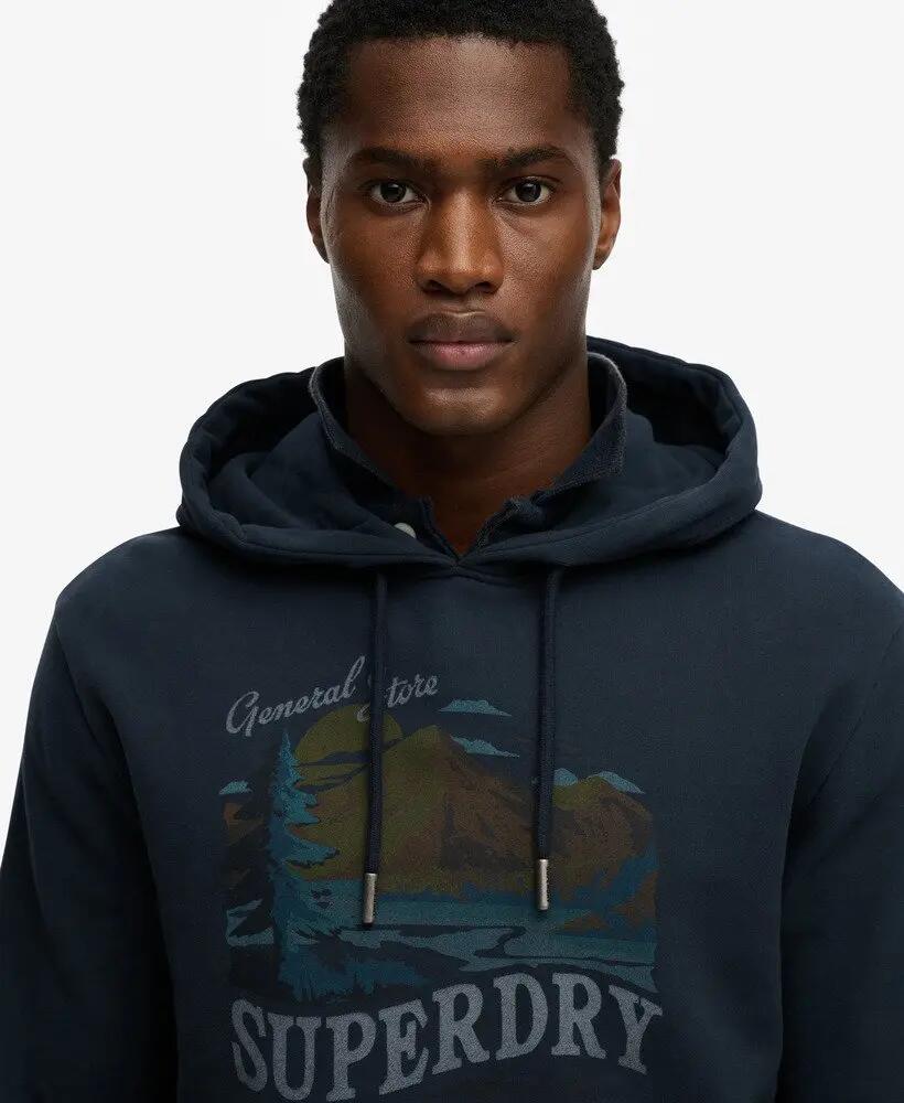 superdry Hoodie Outdoors Mountain corte Relaxed – ECLIPSE NAVY 4/7