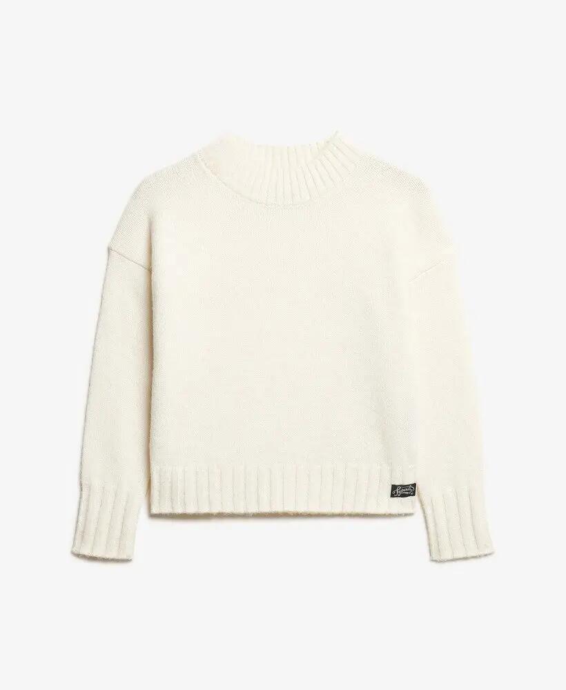 superdry Jersey Essential de cuello alto para mujer en mezcla de fibras – 7/7