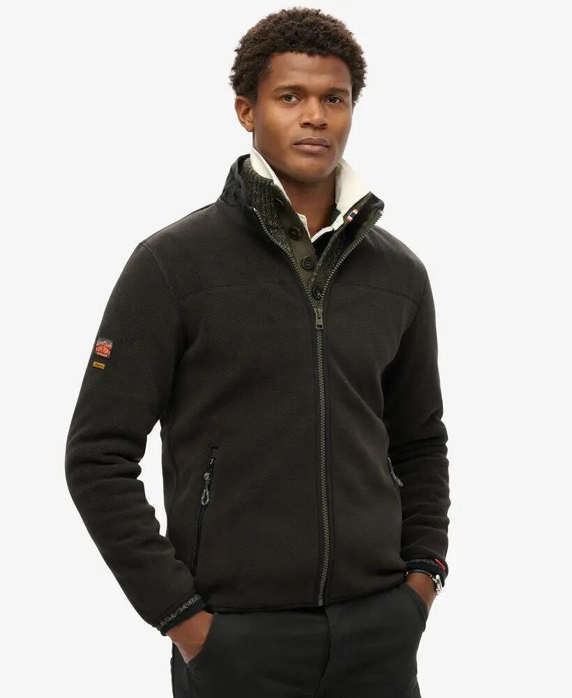 superdry Veste polaire Active Full Zip en polyester recyclé – Black 5/7