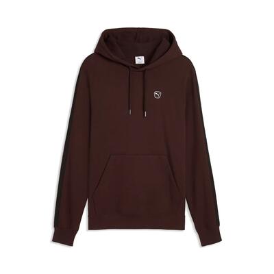 Gebreide hoodie met geborduurd badge puma