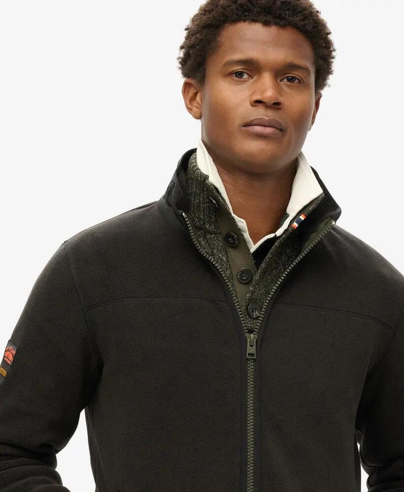 superdry Veste polaire Active Full Zip en polyester recyclé – Black 3/7