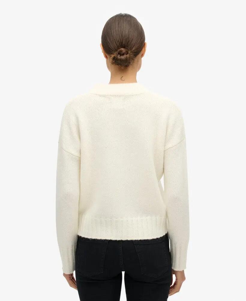 superdry Jersey Essential de cuello alto para mujer en mezcla de fibras – 4/7
