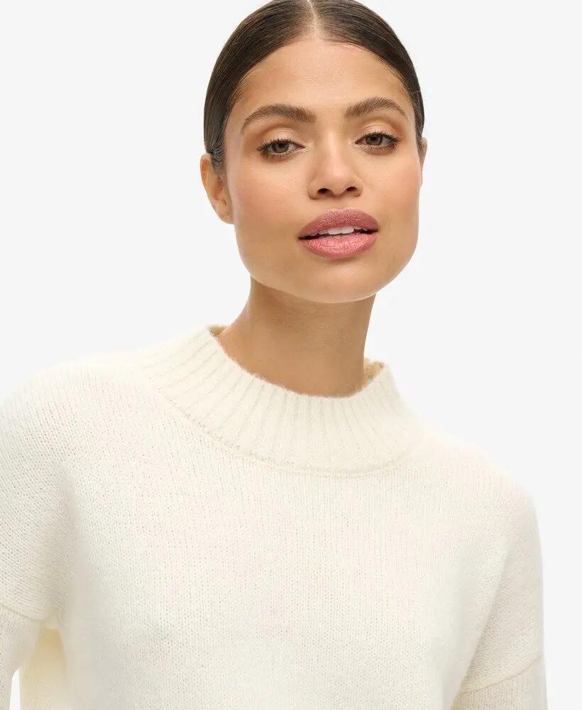 superdry Jersey Essential de cuello alto para mujer en mezcla de fibras – 3/7