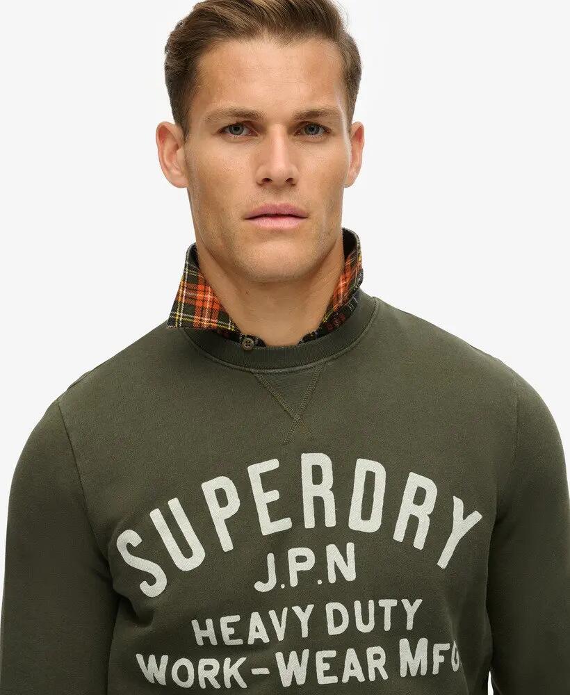 superdry Sweat Machined Goods Workwear em algodão biológico – Surplus Goods 3/6