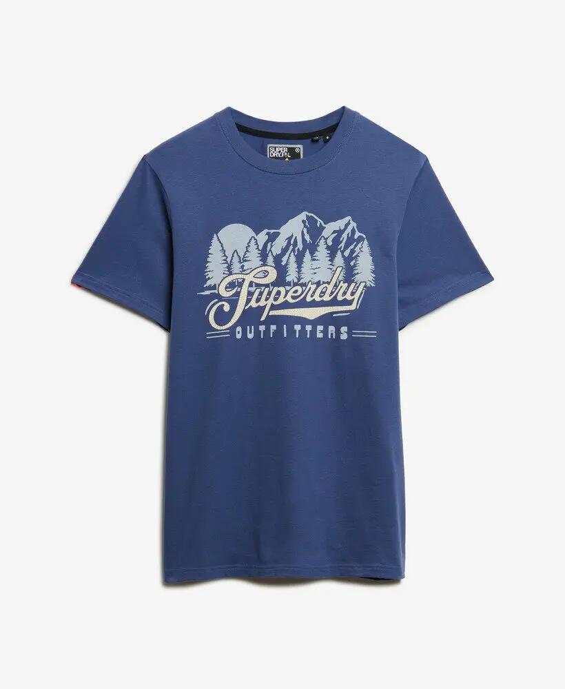 T-shirt Outfitters 100% algodão corte relaxed – Frontier Blue 7/7