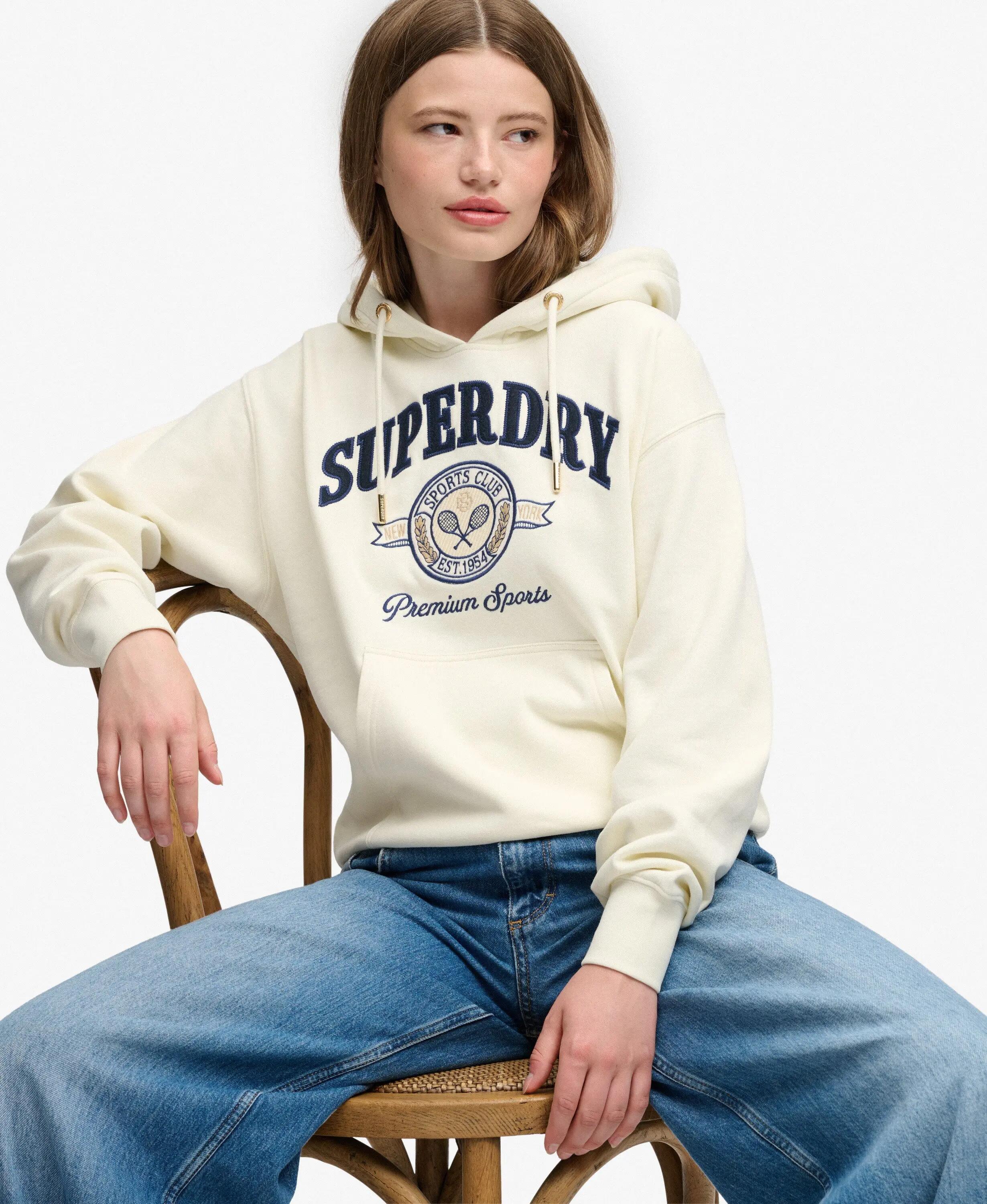 superdry Country Crest Hoodie – felpa con logo ricamato in stile heritage – 2/7