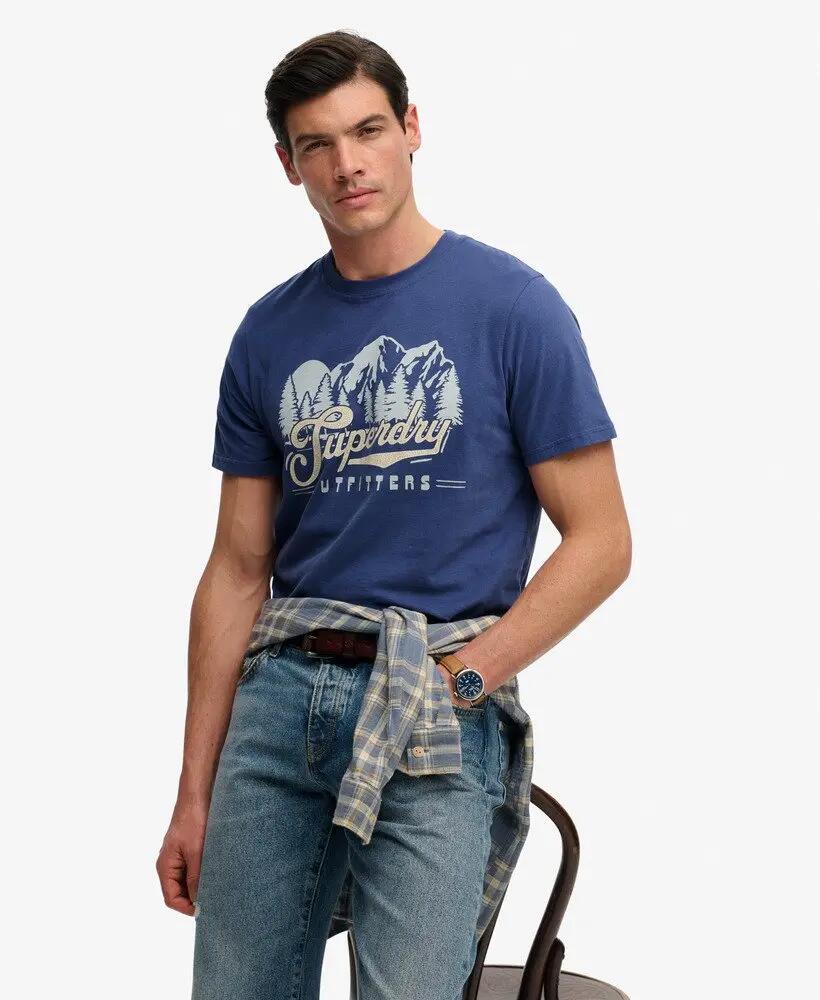 T-shirt Outfitters 100% algodão corte relaxed – Frontier Blue 2/7