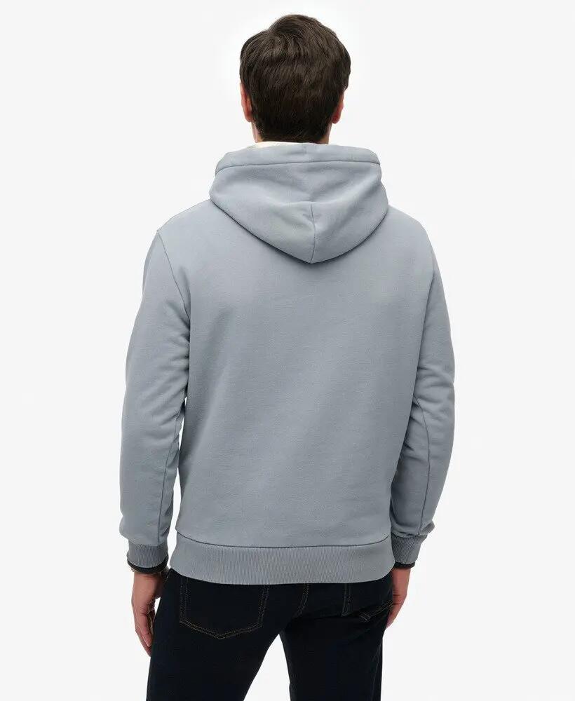 superdry Hoodie Athletic Essentials corte loose – Flint Stone Blue Grey 4/5