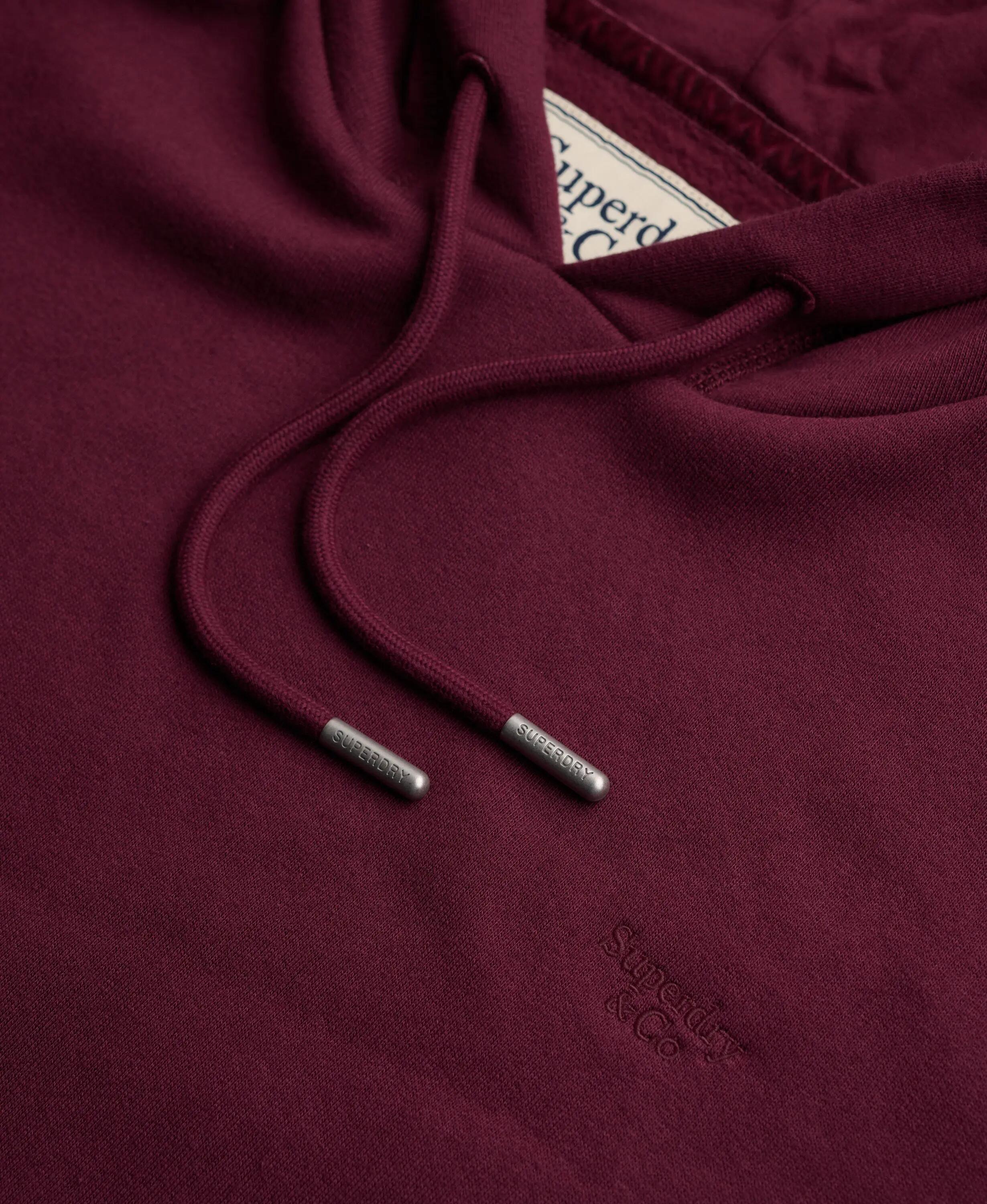 superdry felpa con cappuccio Signature ricamata in cotone e poliestere 6/7