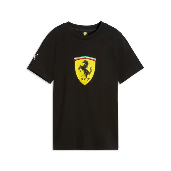 Camiseta Puma Ferrari Kids Colored Shield Tee, Rojo, Hombre