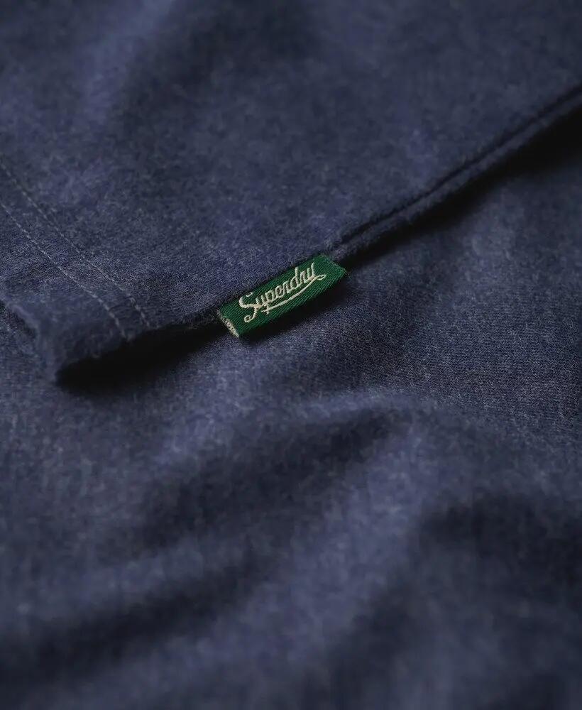 superdry T-shirt Core Logo Stripe — rayures et logo imprimé – Princedom Blue 4/6