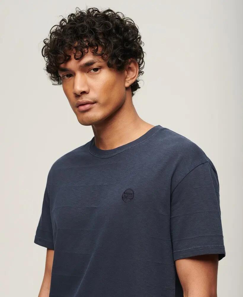 superdry T-shirt en coton biologique texture vintage – ECLIPSE NAVY 2/7
