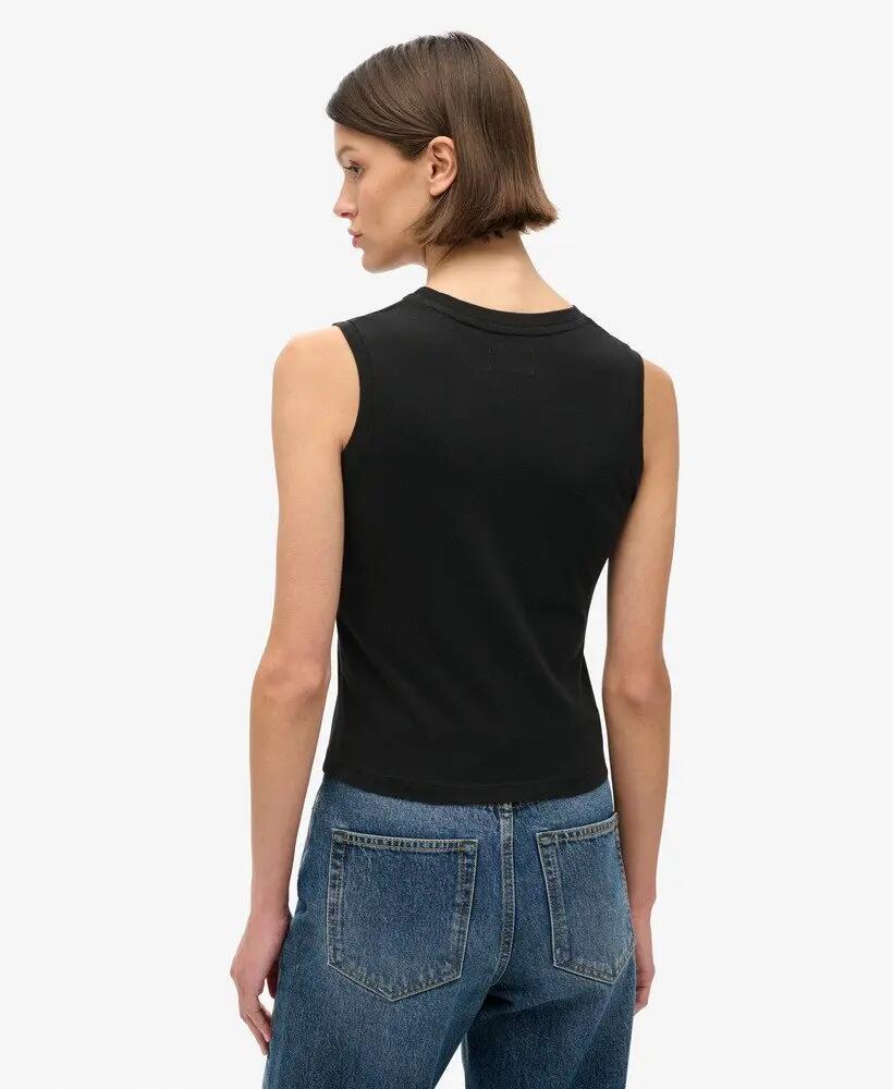 superdry chaleco Tattoo Rhinestone de algodón – Black 4/7