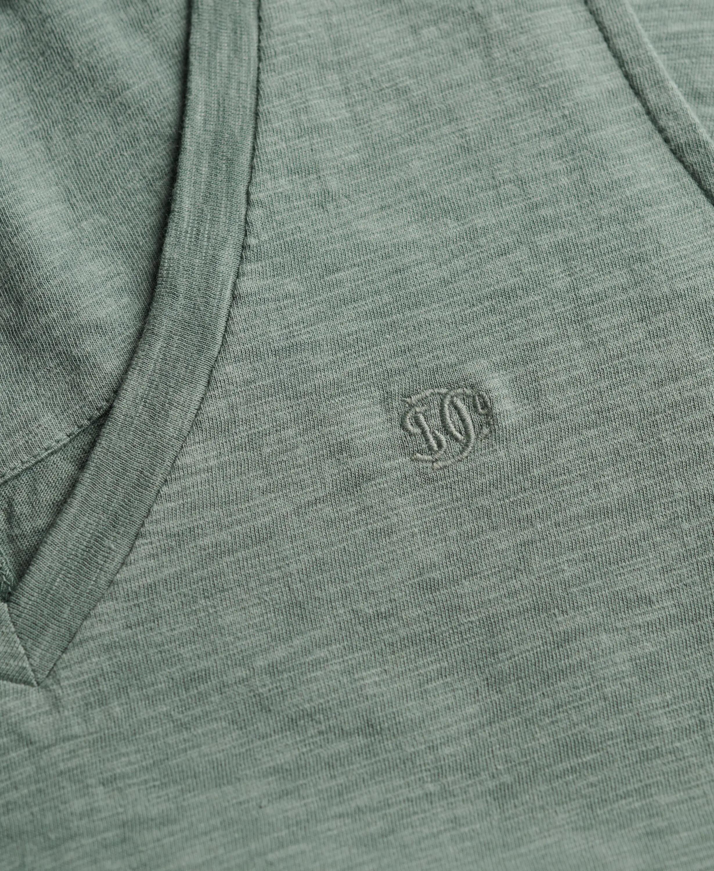 superdry Top Studios decote em V em jersey algodão/lyocell – Light Jade Green 5/6