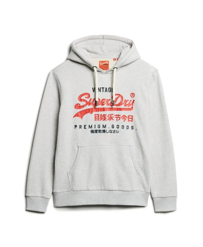 superdry Felpa con cappuccio Duo Vintage Logo in cotone e poliestere riciclato 6/6