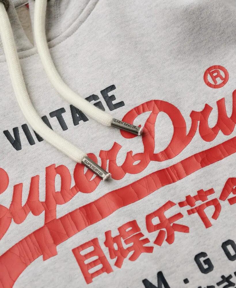 superdry Felpa con cappuccio Duo Vintage Logo in cotone e poliestere riciclato 5/6