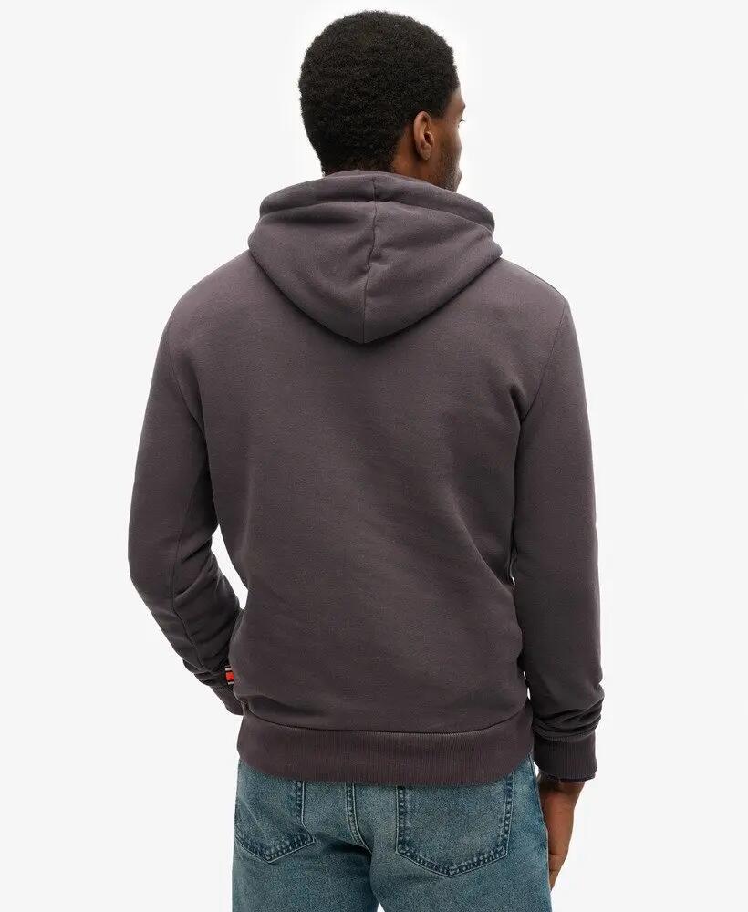 superdry Work Shop Hood capuchontrui van katoenmix – DARK CHARCOAL 4/5