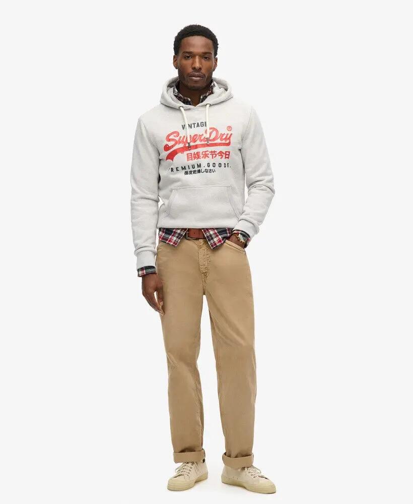 superdry Felpa con cappuccio Duo Vintage Logo in cotone e poliestere riciclato 2/6