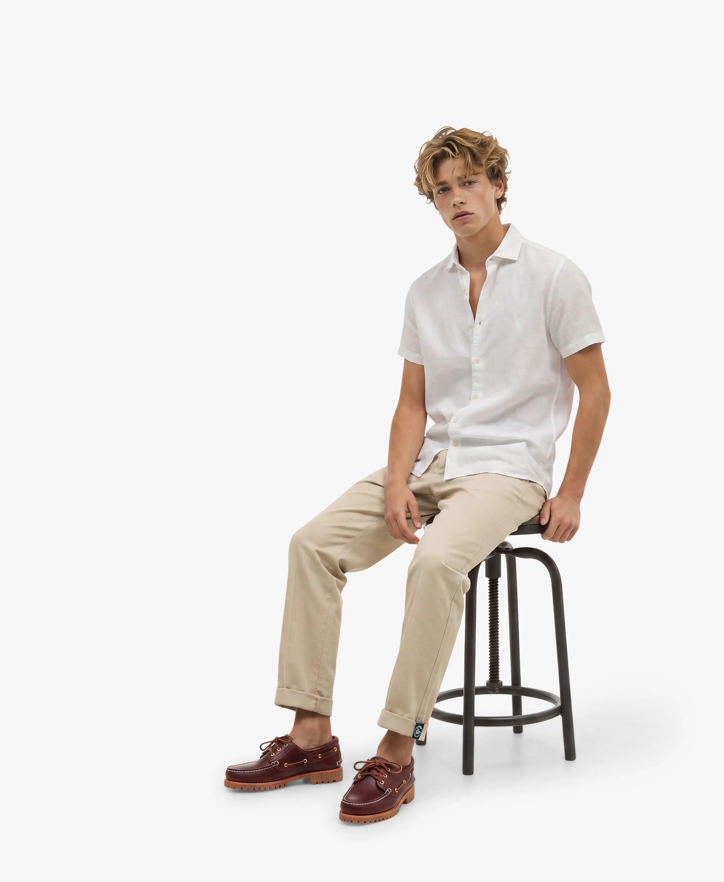 superdry Riviera korte mouw linnen overhemd – OPTIC 3/7