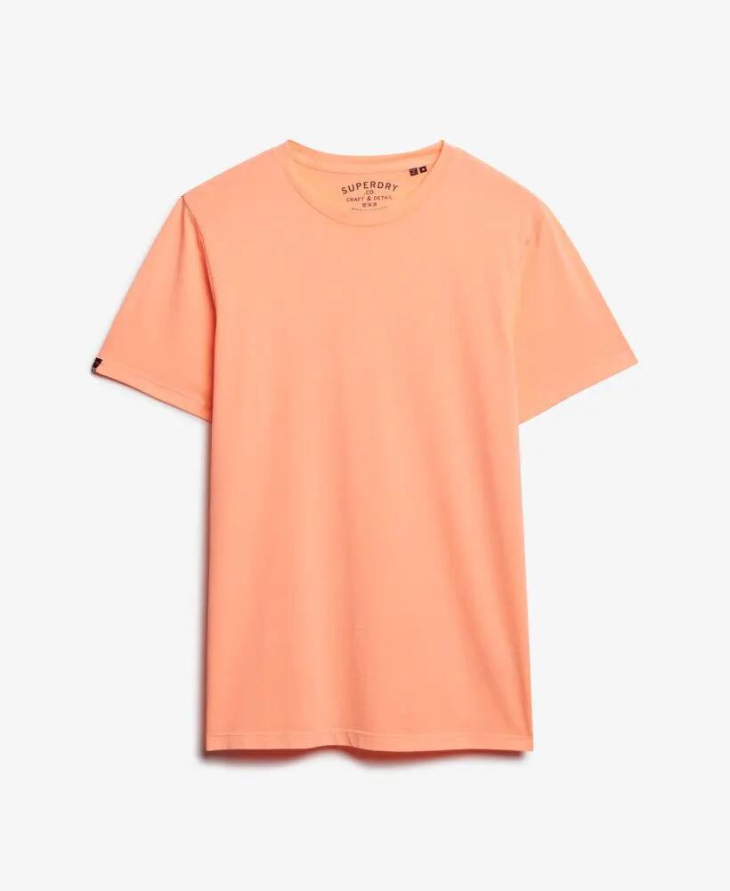 superdry T-shirt Classic Essential en coton léger – Washed Dry Fluro Orange 5/5