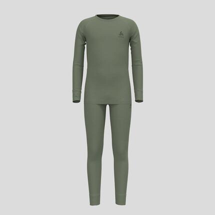 Ensemble de haut et collant techniques en laine mérinos 200 Natural pour enfant