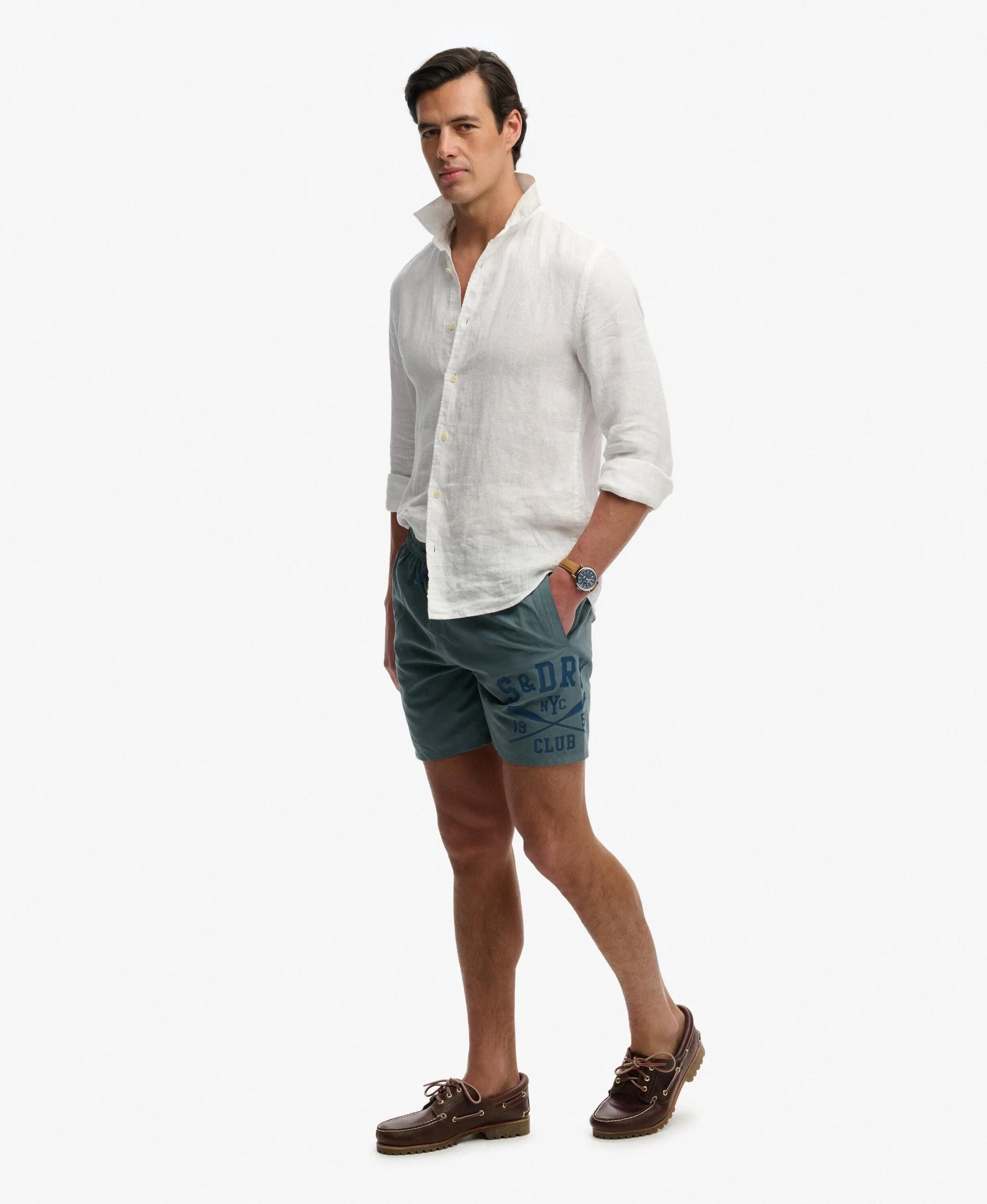 superdry Calções de banho estampados 16 polegadas — Corte relaxed, poliéster 6/7