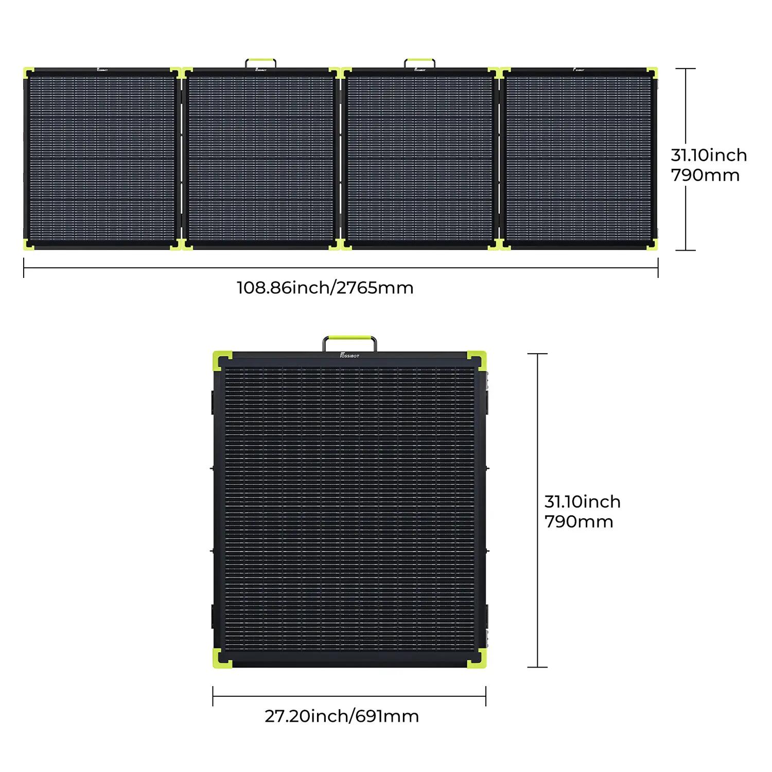 SP400 Pro Pannello solare portatile bifacciale  – 400W 12/12