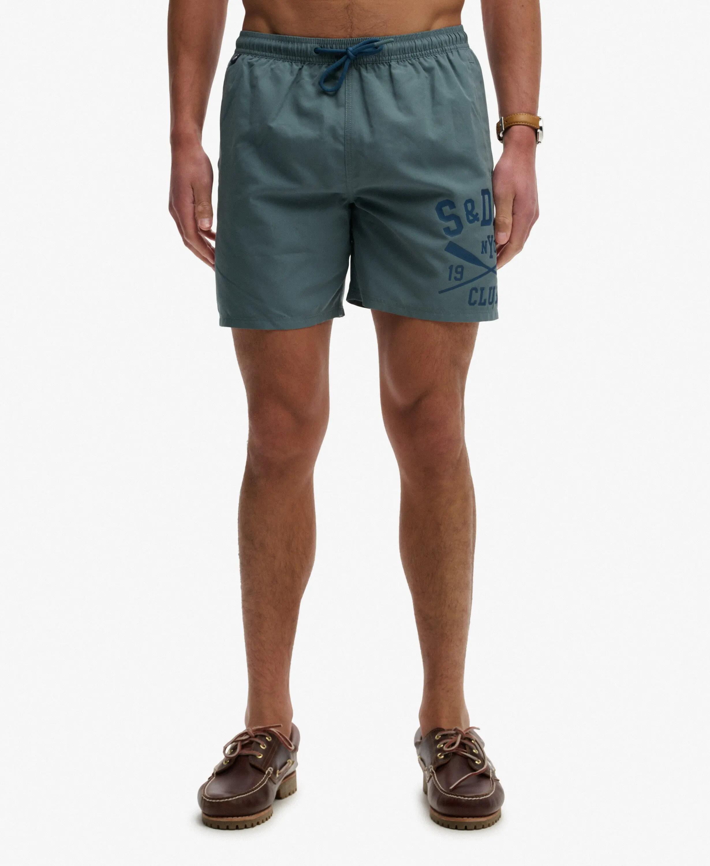superdry Calções de banho estampados 16 polegadas — Corte relaxed, poliéster 3/7