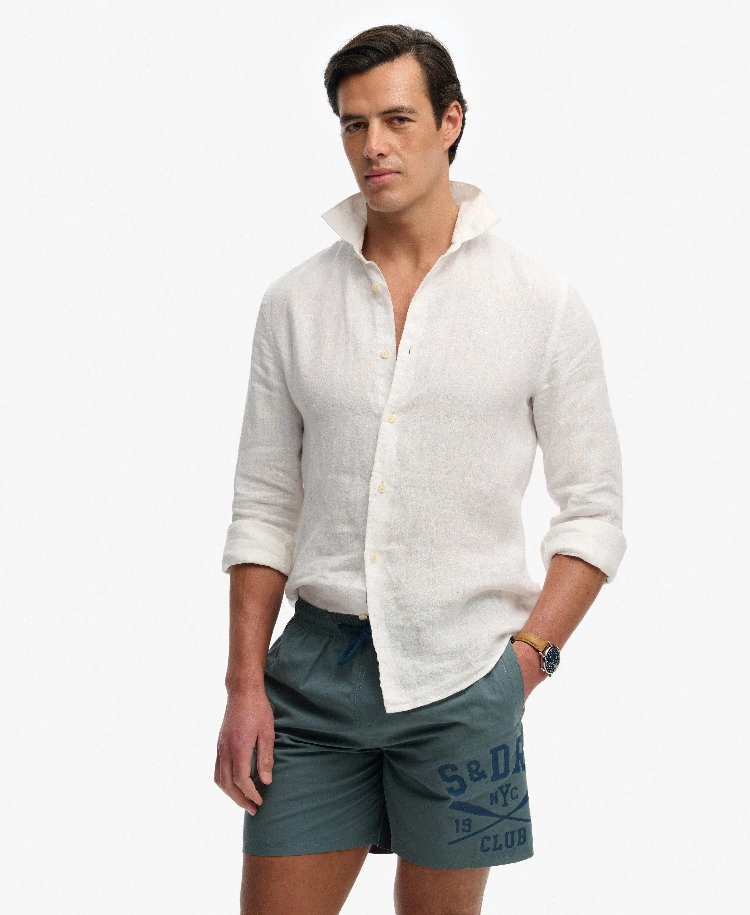 superdry Calções de banho estampados 16 polegadas — Corte relaxed, poliéster 2/7