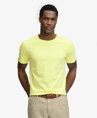 Superdry classic essential neon t‑shirt van biologisch katoen – neon yellow lime