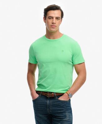Superdry classic essential neon t‑shirt van biologisch katoen – neon yellow lime