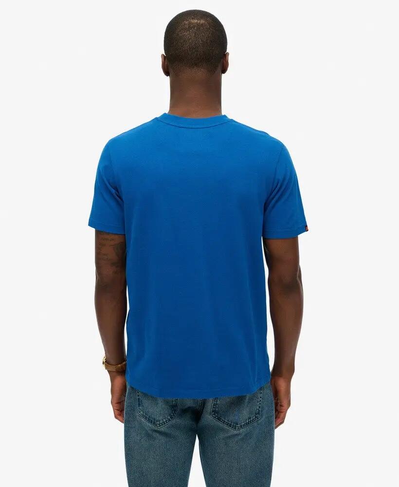 superdry T-shirt Vintage Logo Workwear en coton – Pilot Mid Blue 4/6