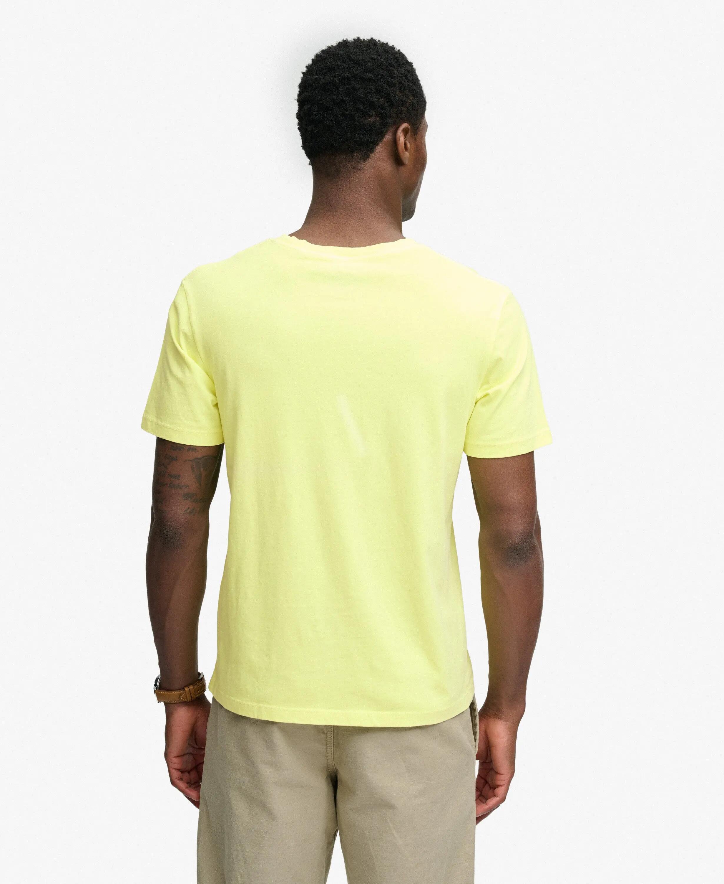 Superdry Classic Essential Neon T‑shirt van biologisch katoen – Neon Yellow Lime 5/5