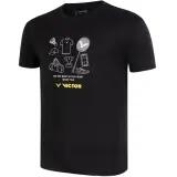 victor T-59145 Tee U T-shirt 100% polyester – 1001C Black (C) 3/3