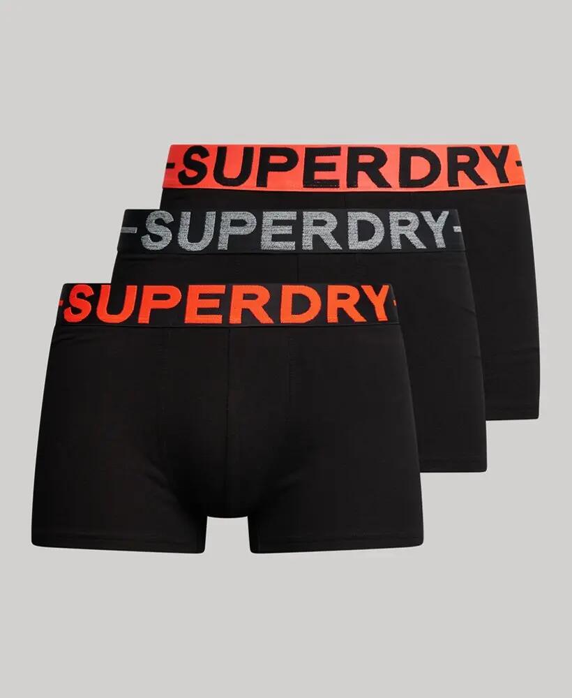 superdry Organic Cotton Trunk 3er-Pack – BLACK/ORANGE 7/7
