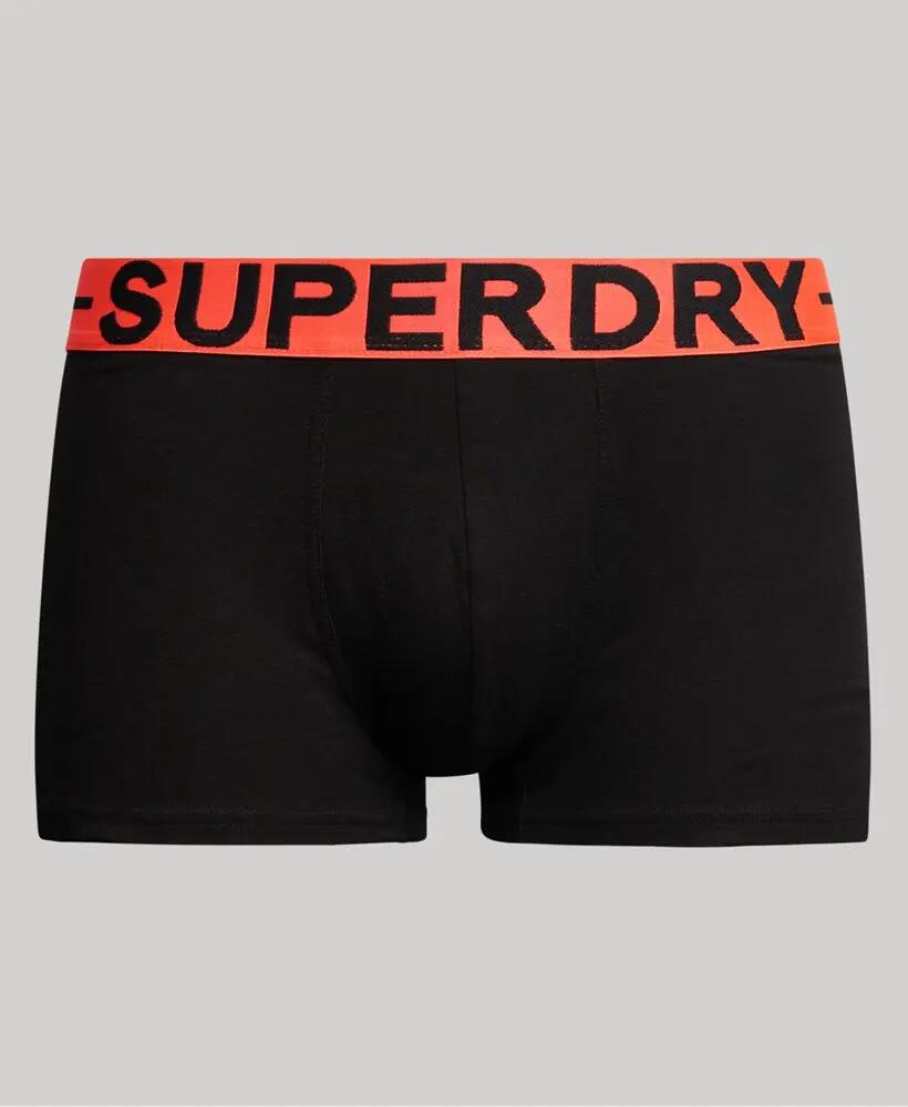 superdry Organic Cotton Trunk 3er-Pack – BLACK/ORANGE 6/7