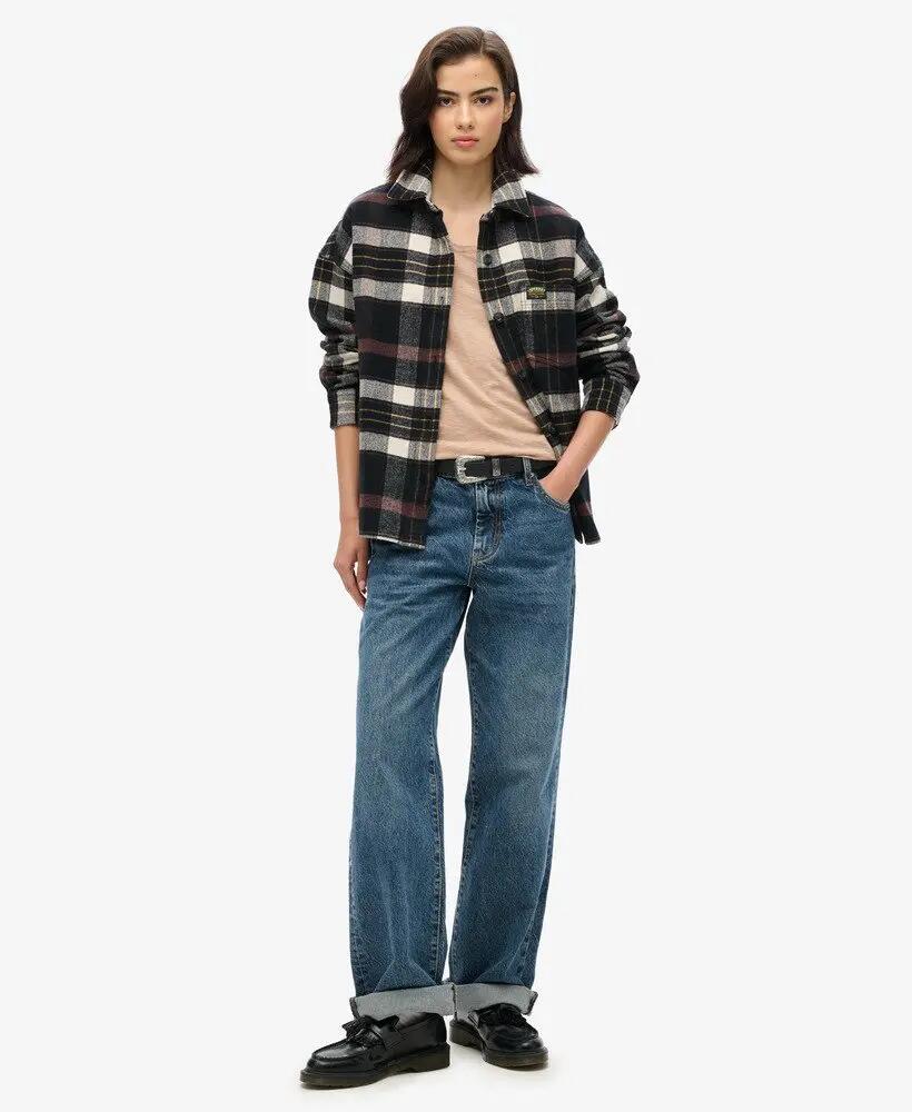 superdry Canotta scollatura rotonda in cotone e lyocell – Light Taupe 2/6