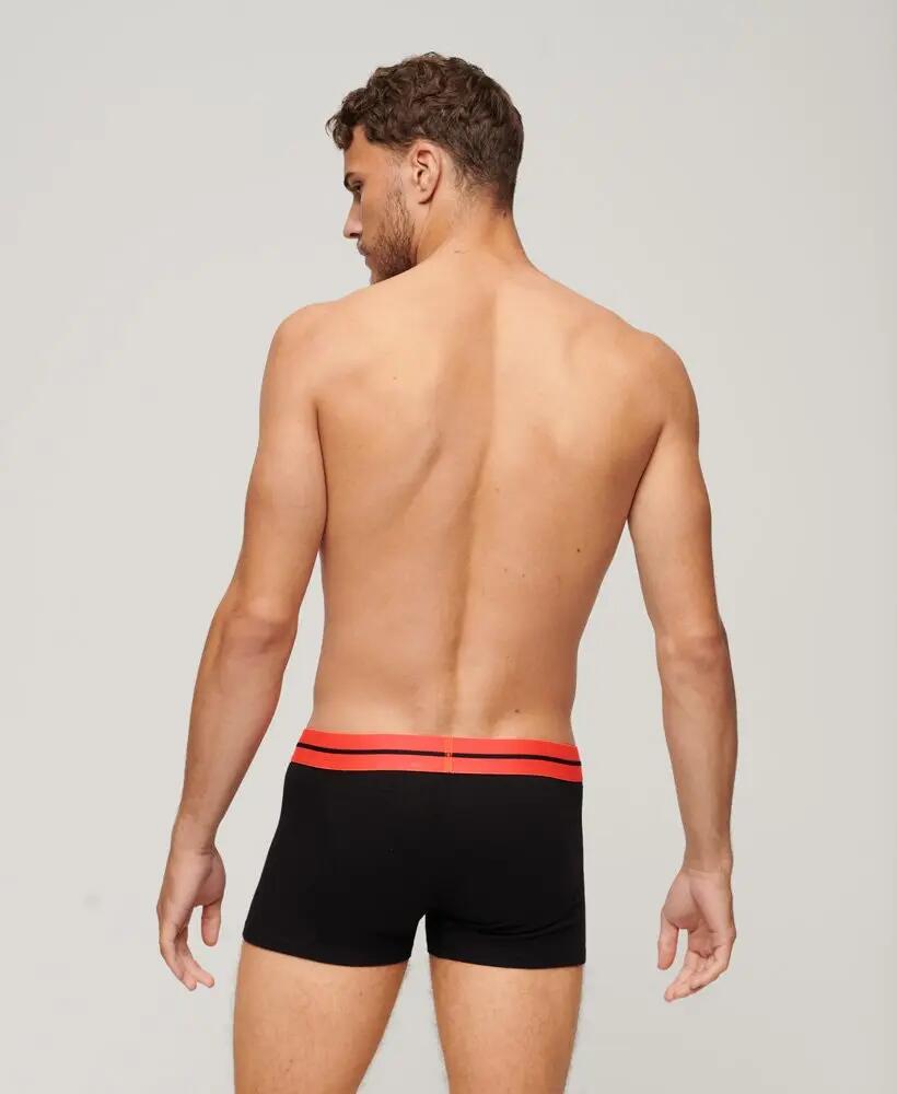superdry Organic Cotton Trunk 3er-Pack – BLACK/ORANGE 2/7