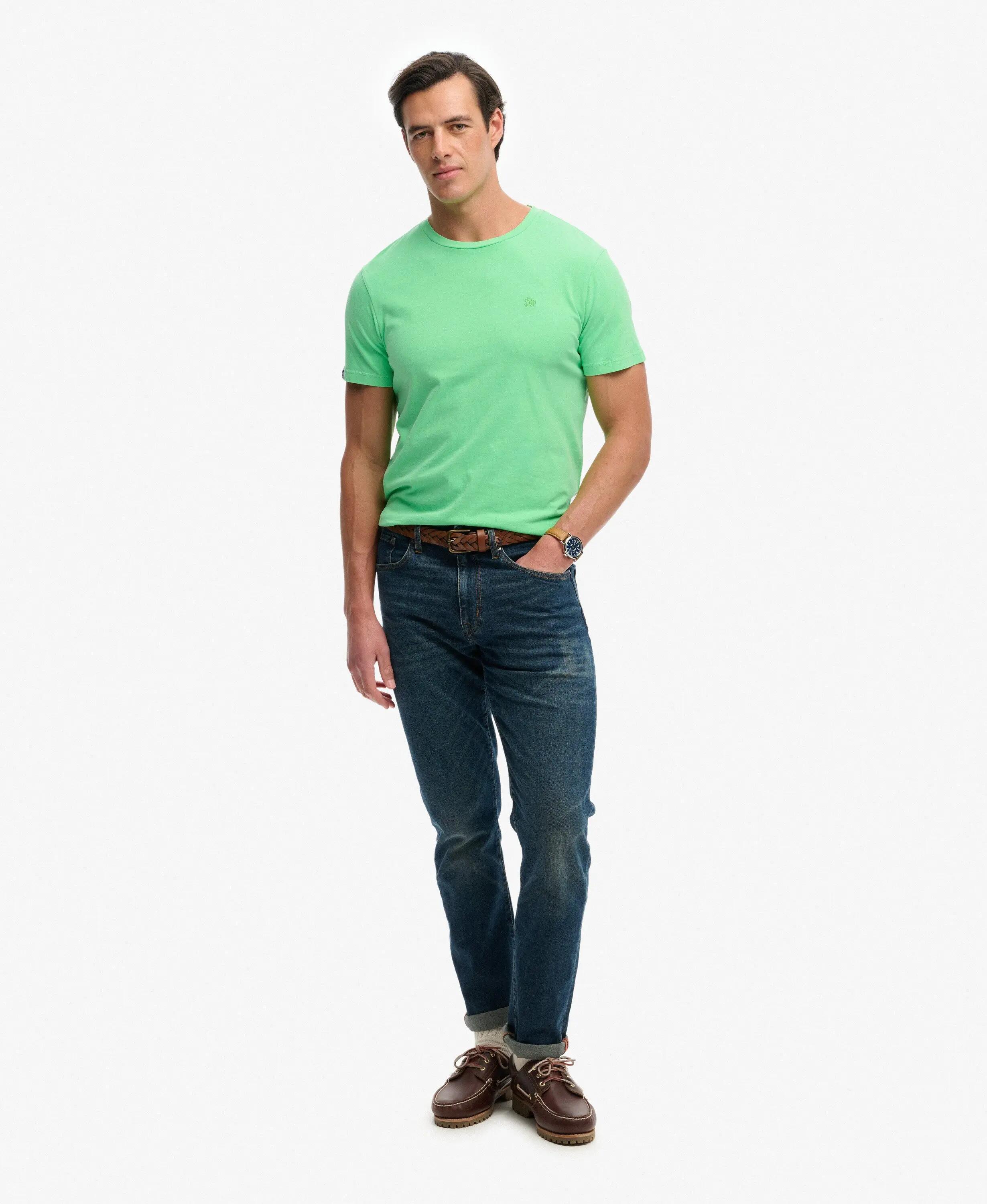 Superdry T-shirt Classic Essential Neon en coton bio – ACID GREEN 3/7