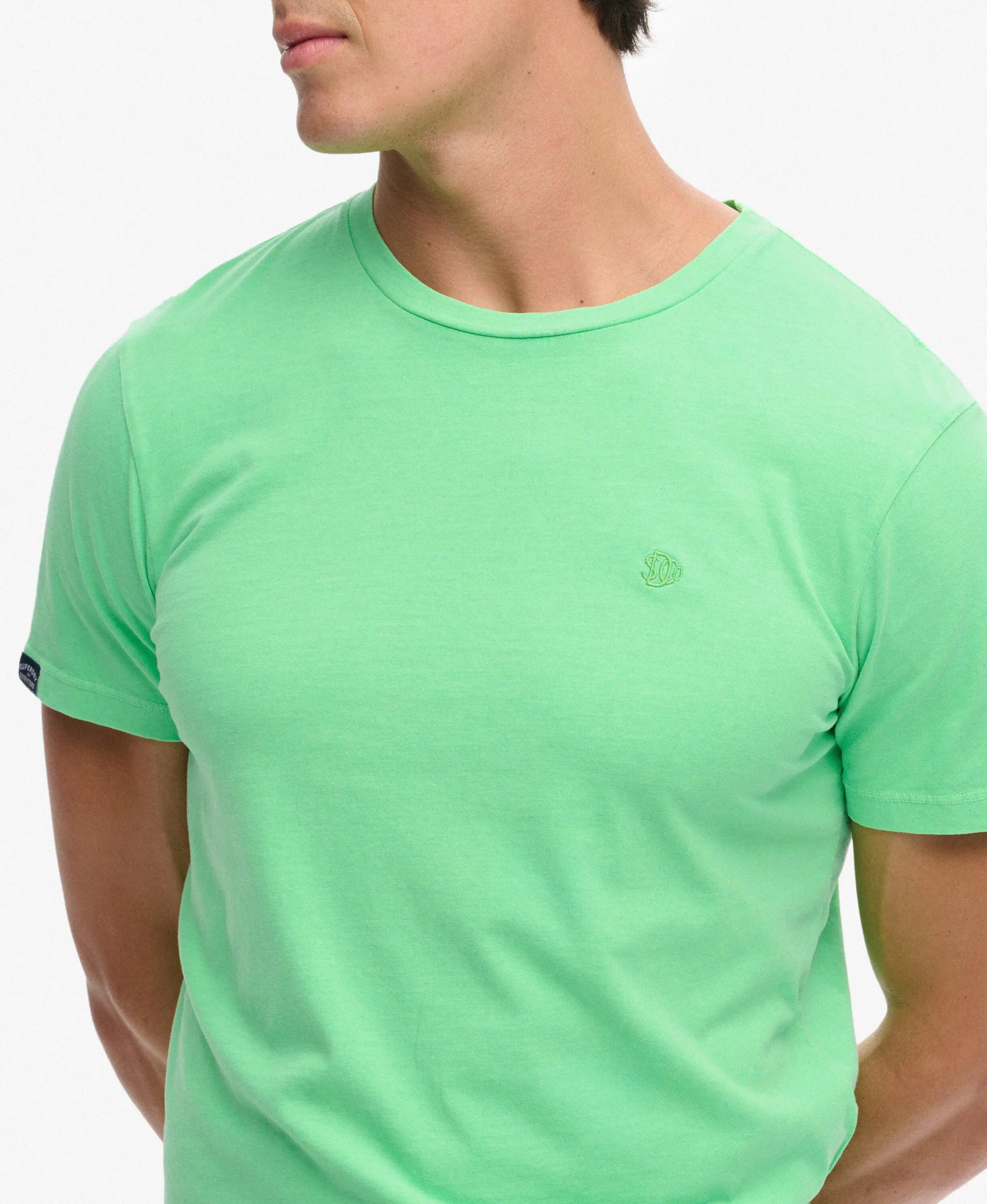 Superdry T-shirt Classic Essential Neon en coton bio – ACID GREEN 2/7