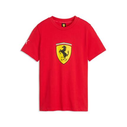 Camiseta Puma Ferrari Kids Colored Shield Tee, Rojo, Hombre