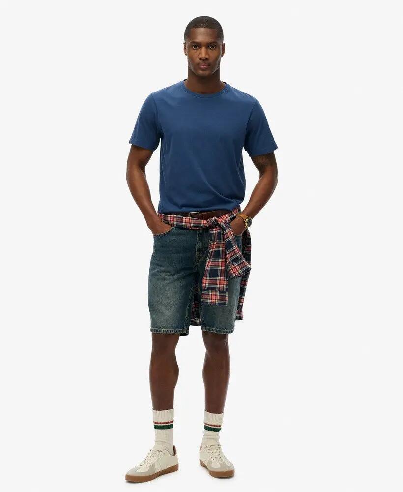 superdry Classic Essential T-Shirt aus Bio-Baumwolle, relaxed Fit – Skate 2/6